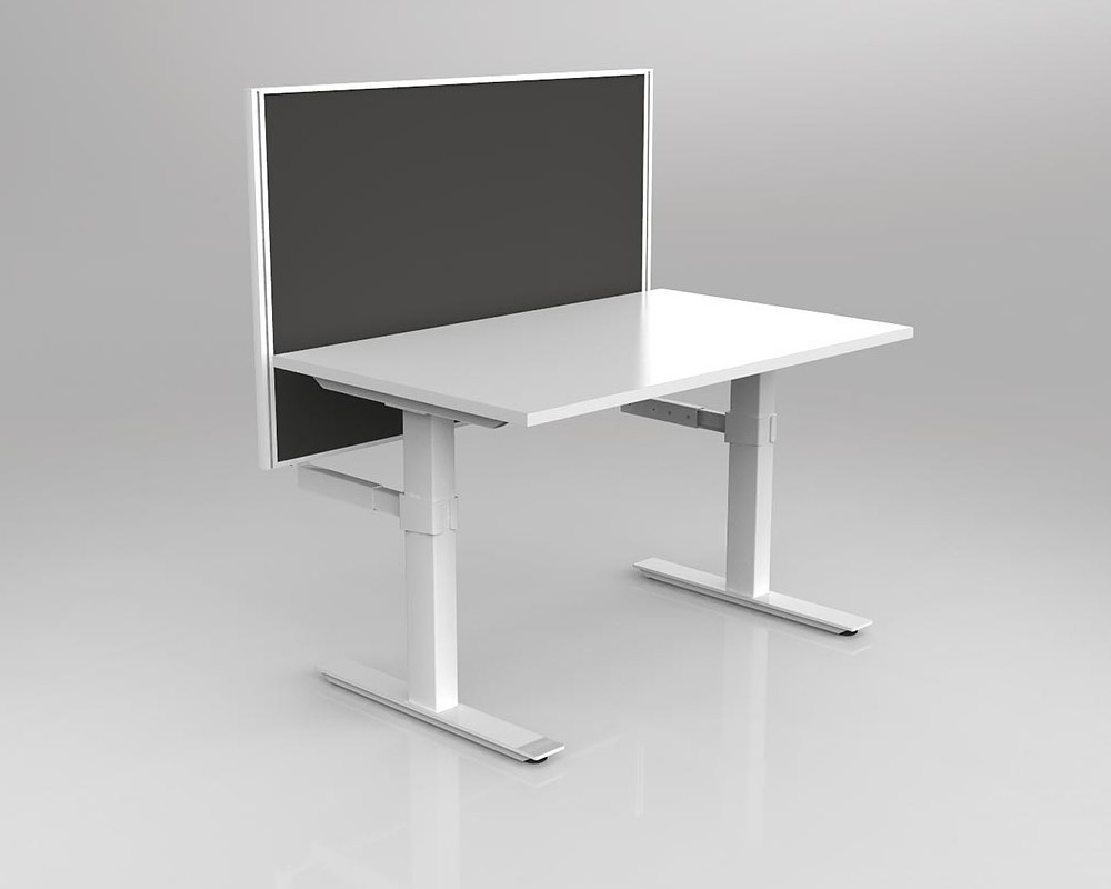 Agile Fixed Height Desk with Studio 50 Screen